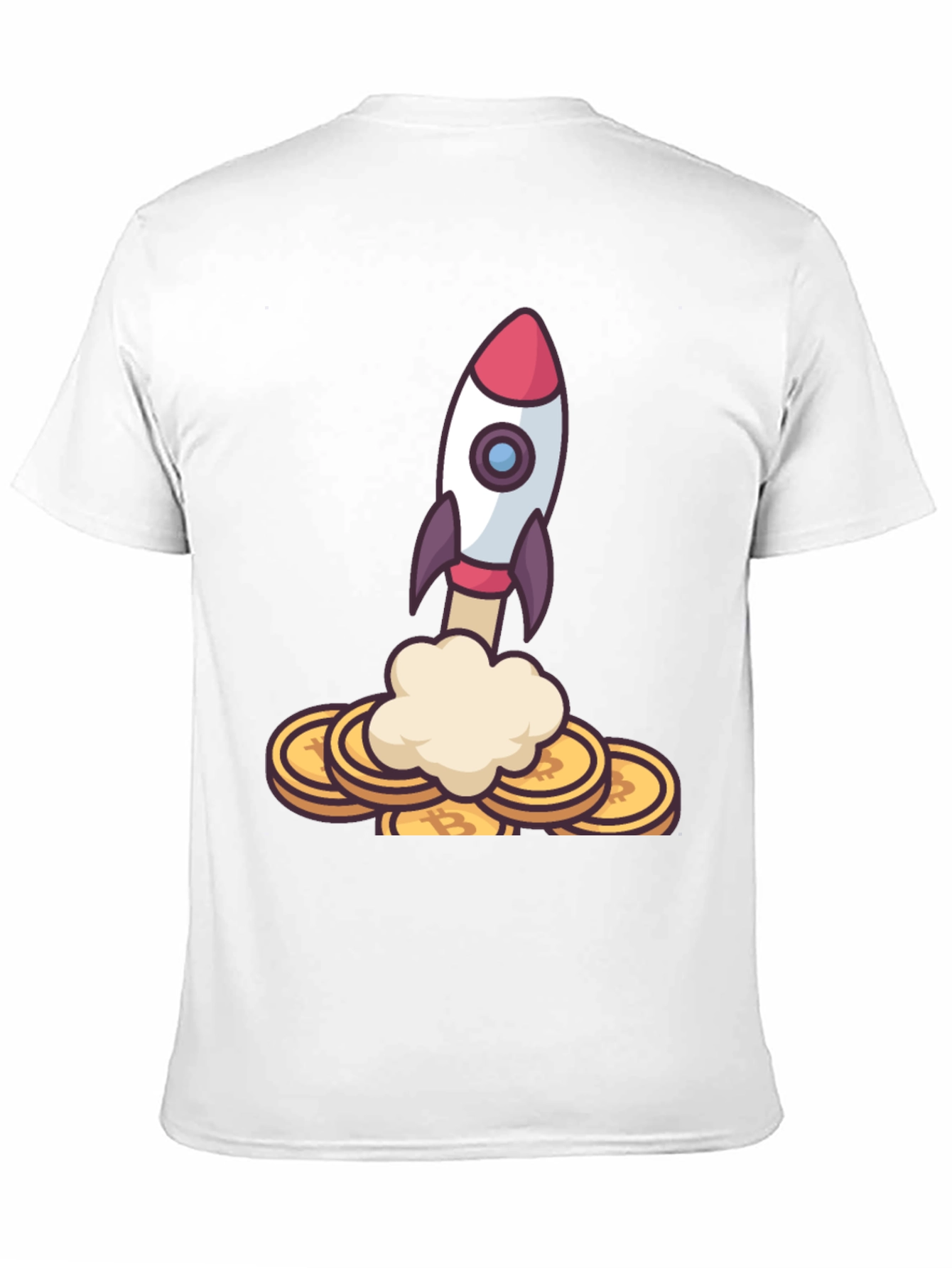 Bitcoin Rocket Launch T-Shirt - Crypto Moonshot!