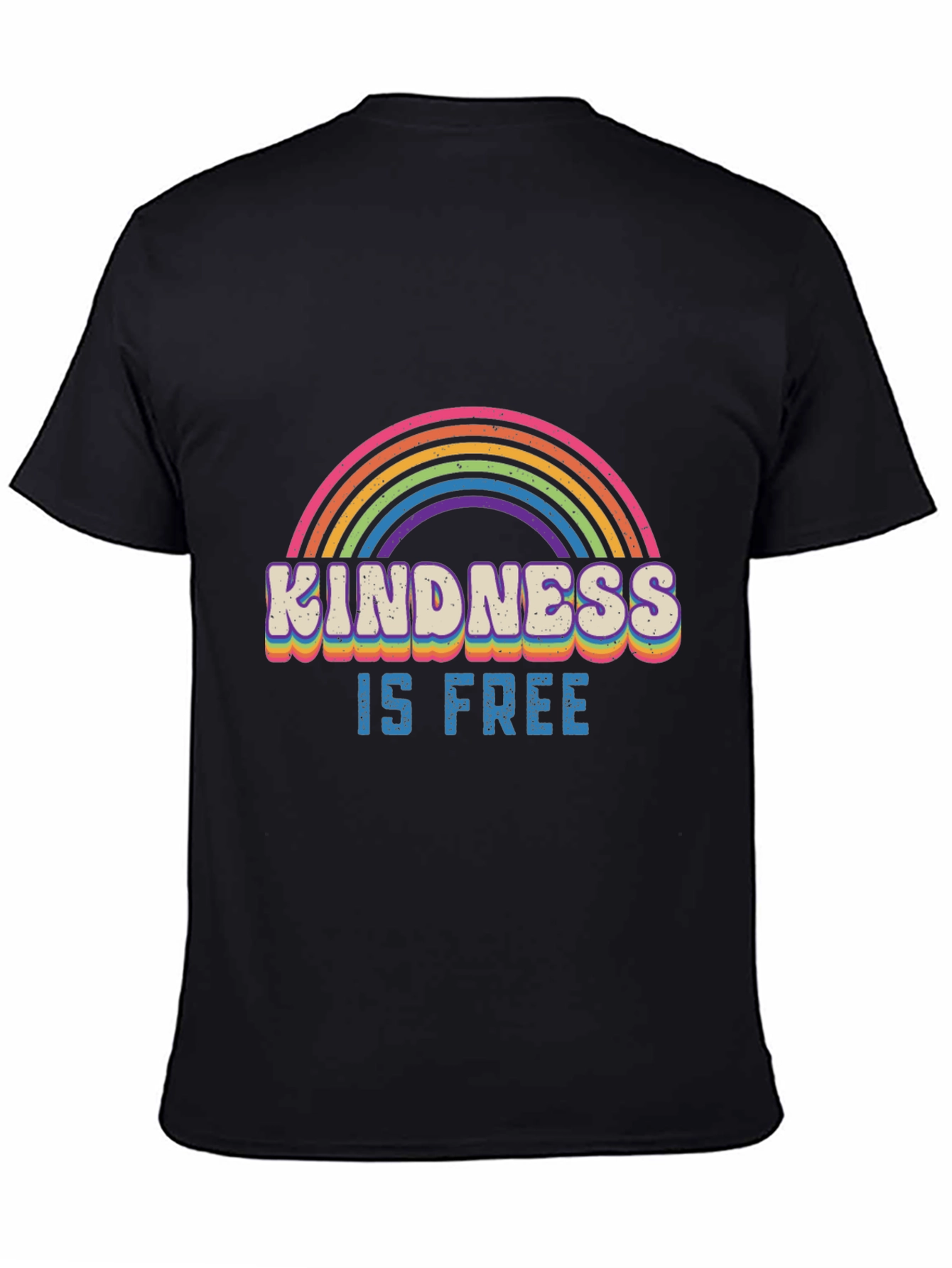 Kindness is Free Rainbow Graphic T-Shirt