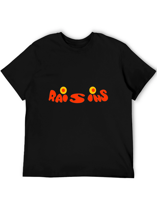 Raisins Funny Graphic Tee - Unisex Black T-Shirt