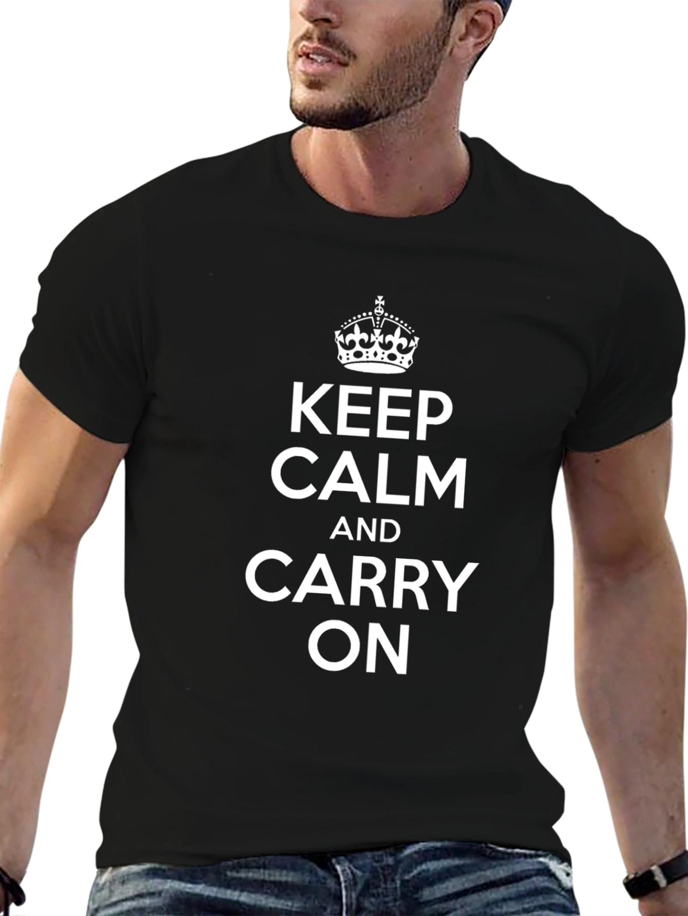 Keep Calm T-Shirt - Classic Slogan Tee