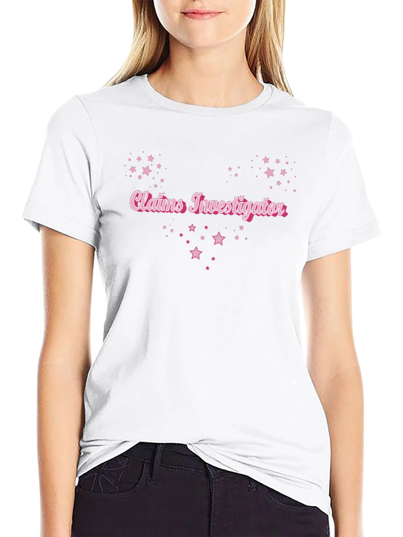 Claims Investigator Starry Tee - Sleek Black Shirt
