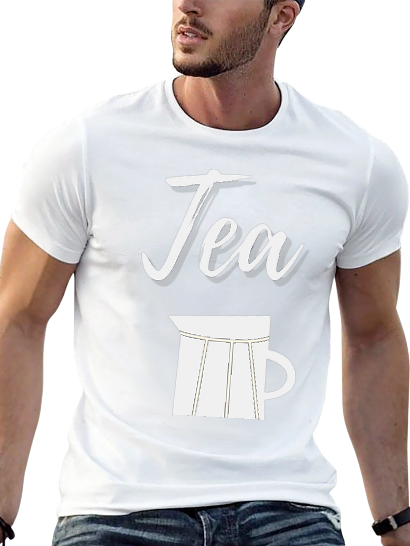 Tea Time Black Graphic Tee