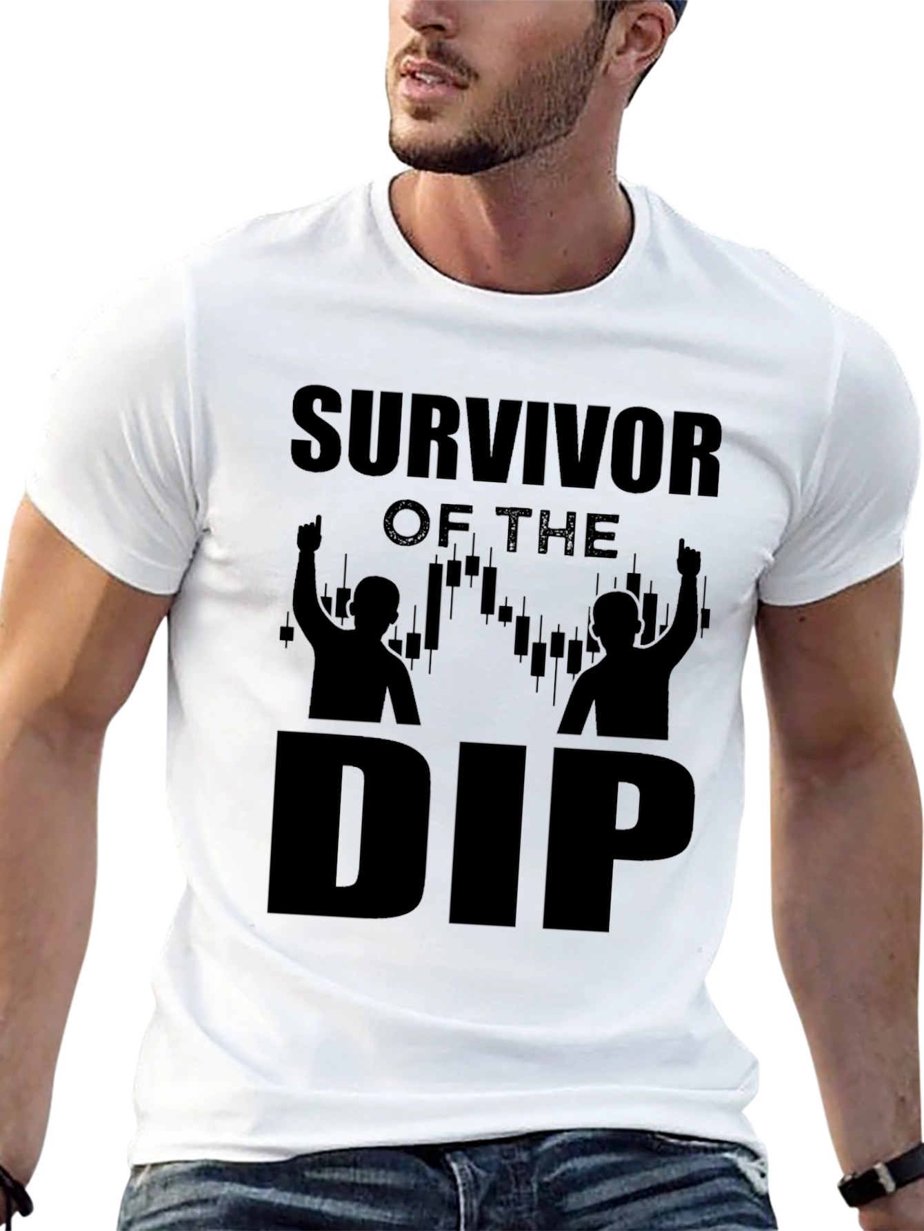 Survivor of the Dip Crypto Trading T-Shirt