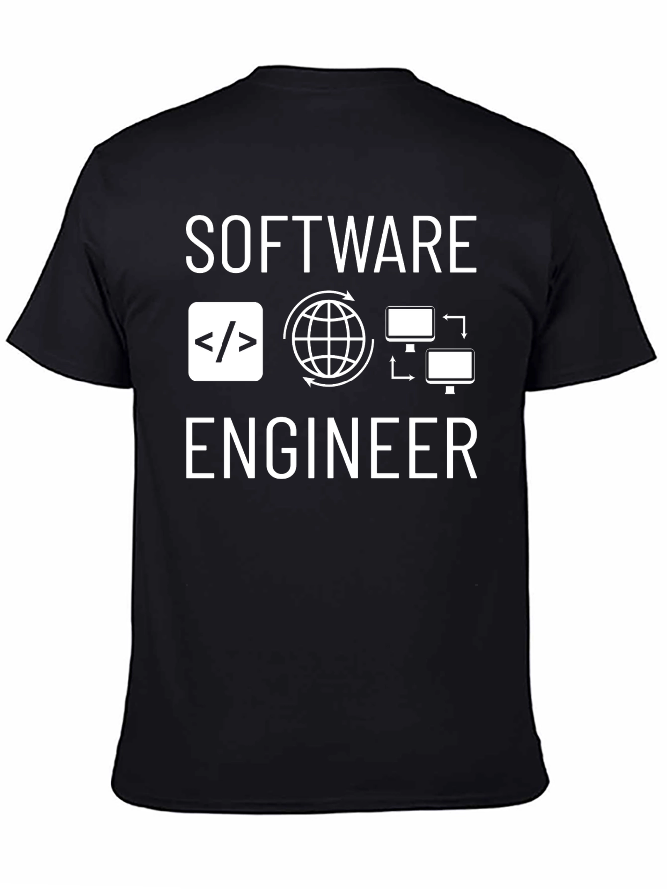 Software Engineer Graphic Tee - Black
