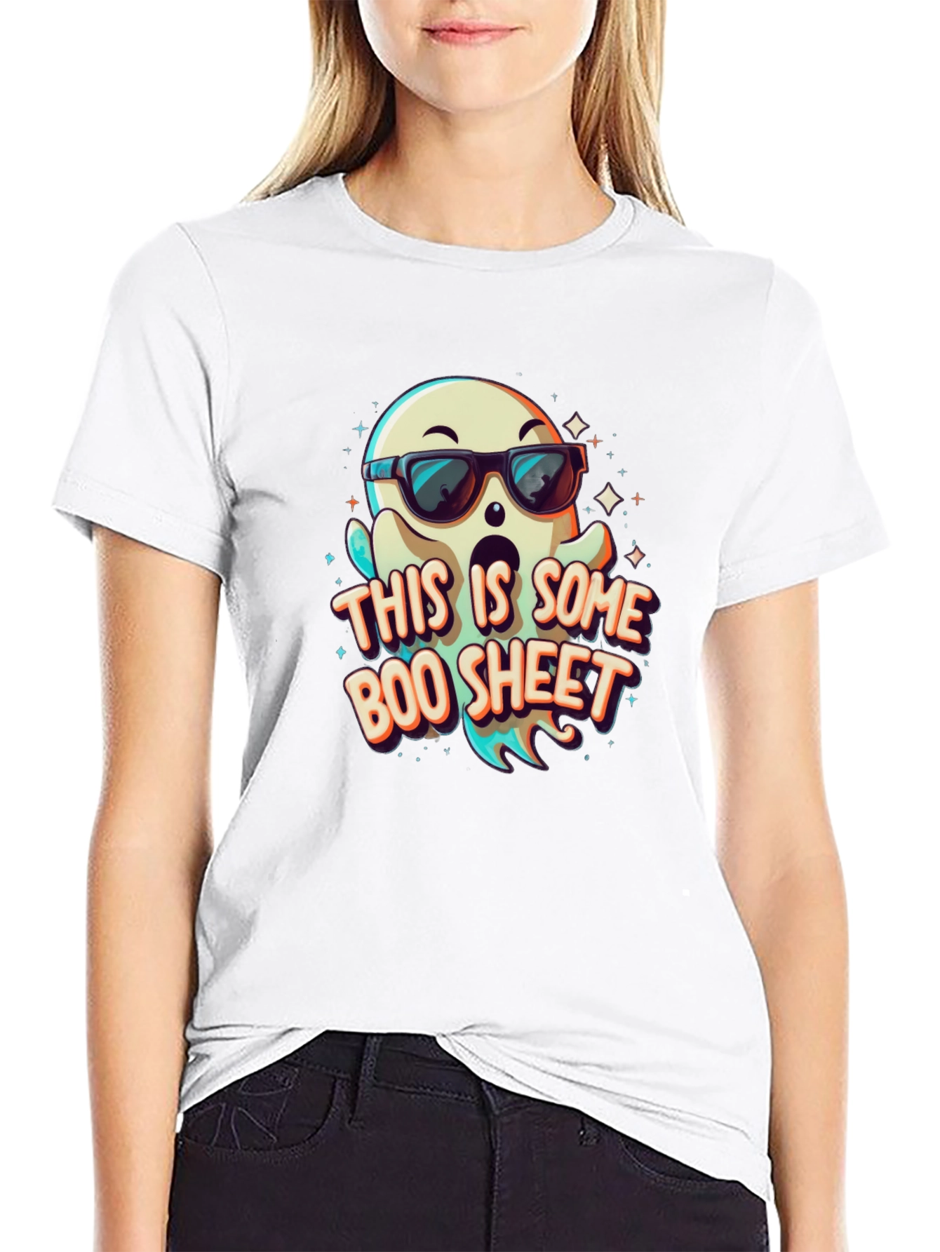 Cool Ghost T-Shirt: Boo Sheet Design