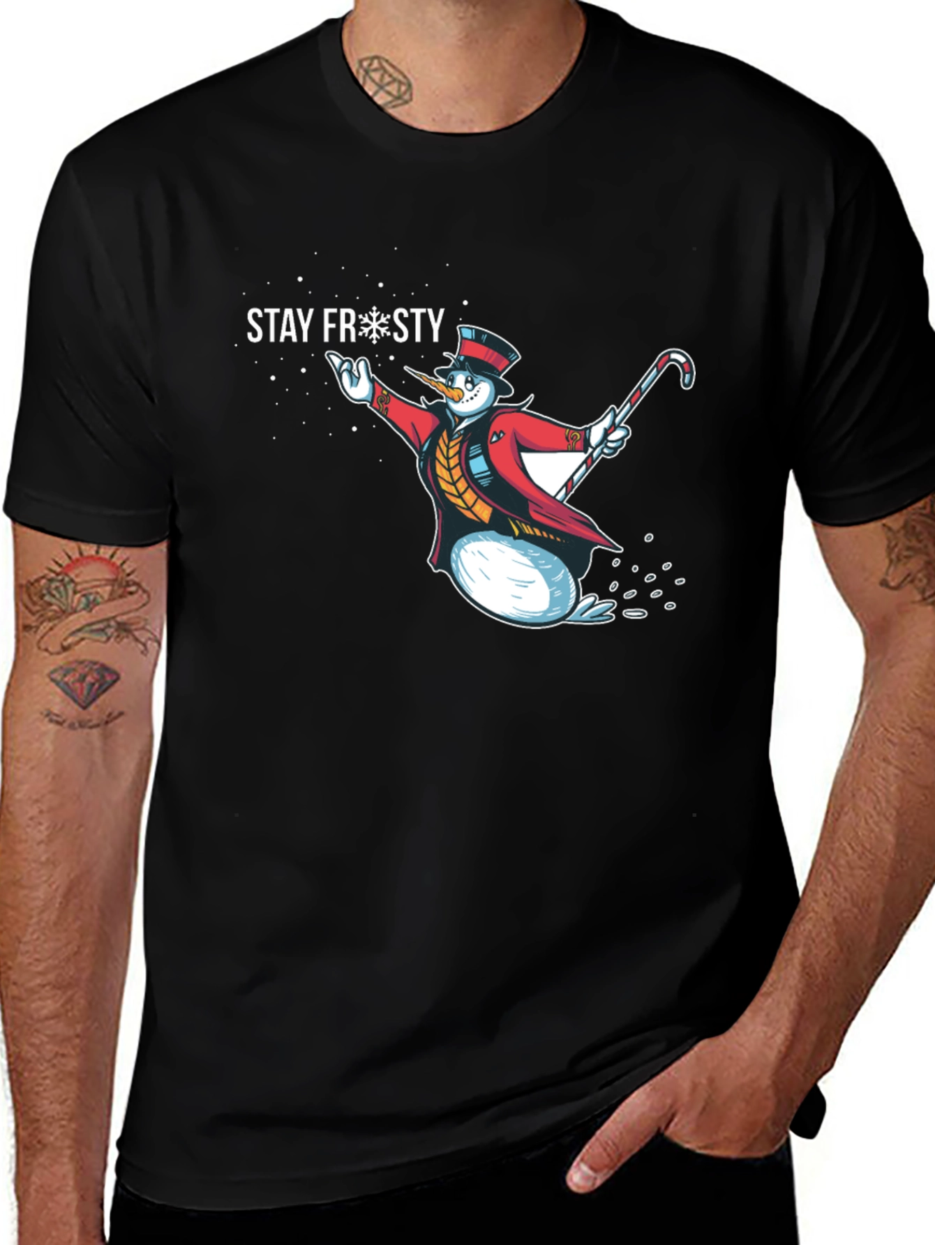 Stay Frosty Snowman Graphic Tee