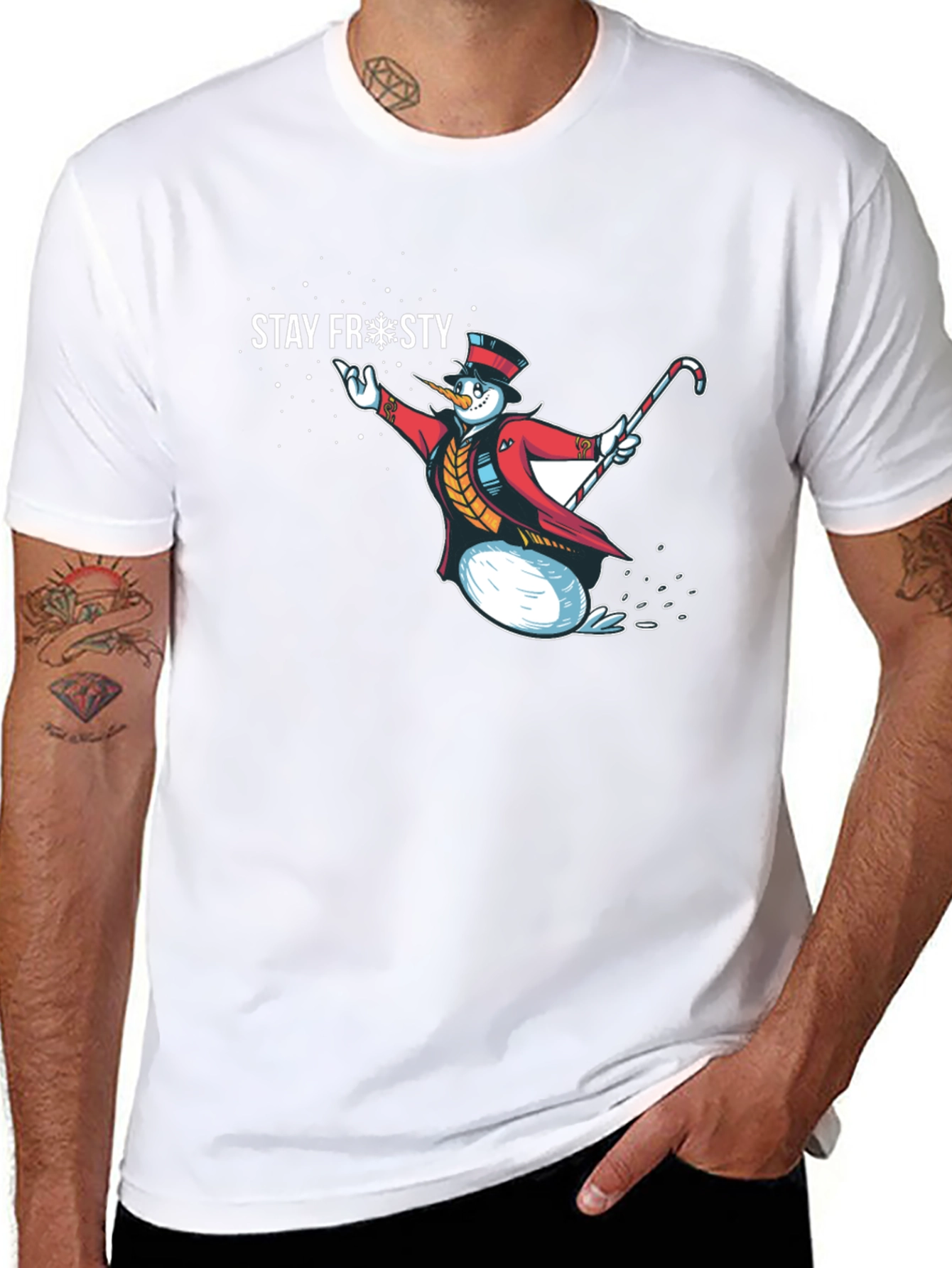 Stay Frosty Snowman Graphic Tee