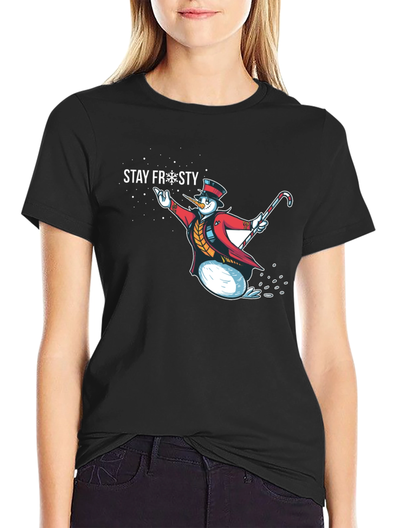 Stay Frosty Snowman Graphic Tee