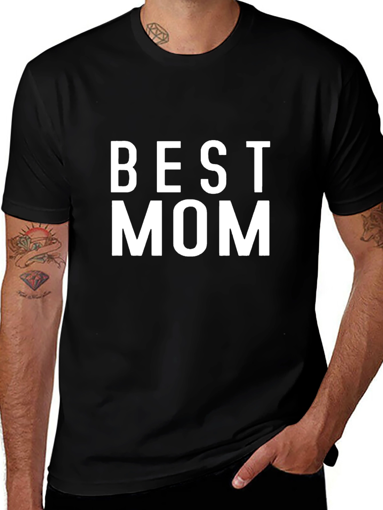 Best Mom T-Shirt - Black Cotton Tee