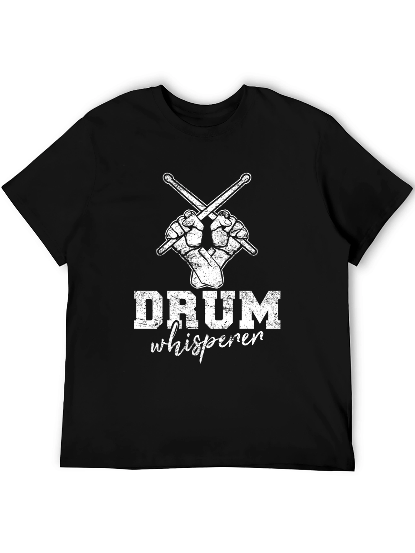 Drum Whisperer Graphic Tee - Black Cotton Shirt