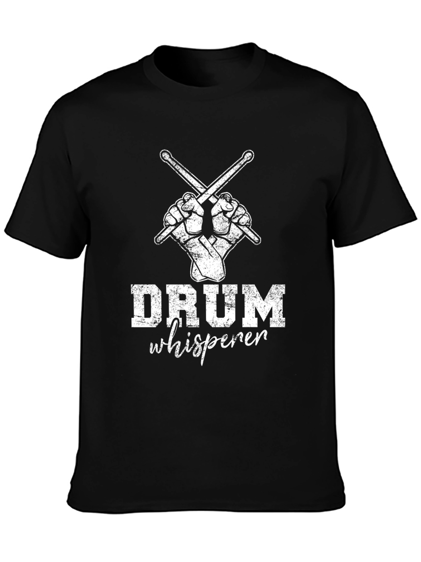 Drum Whisperer Graphic Tee - Black Cotton Shirt