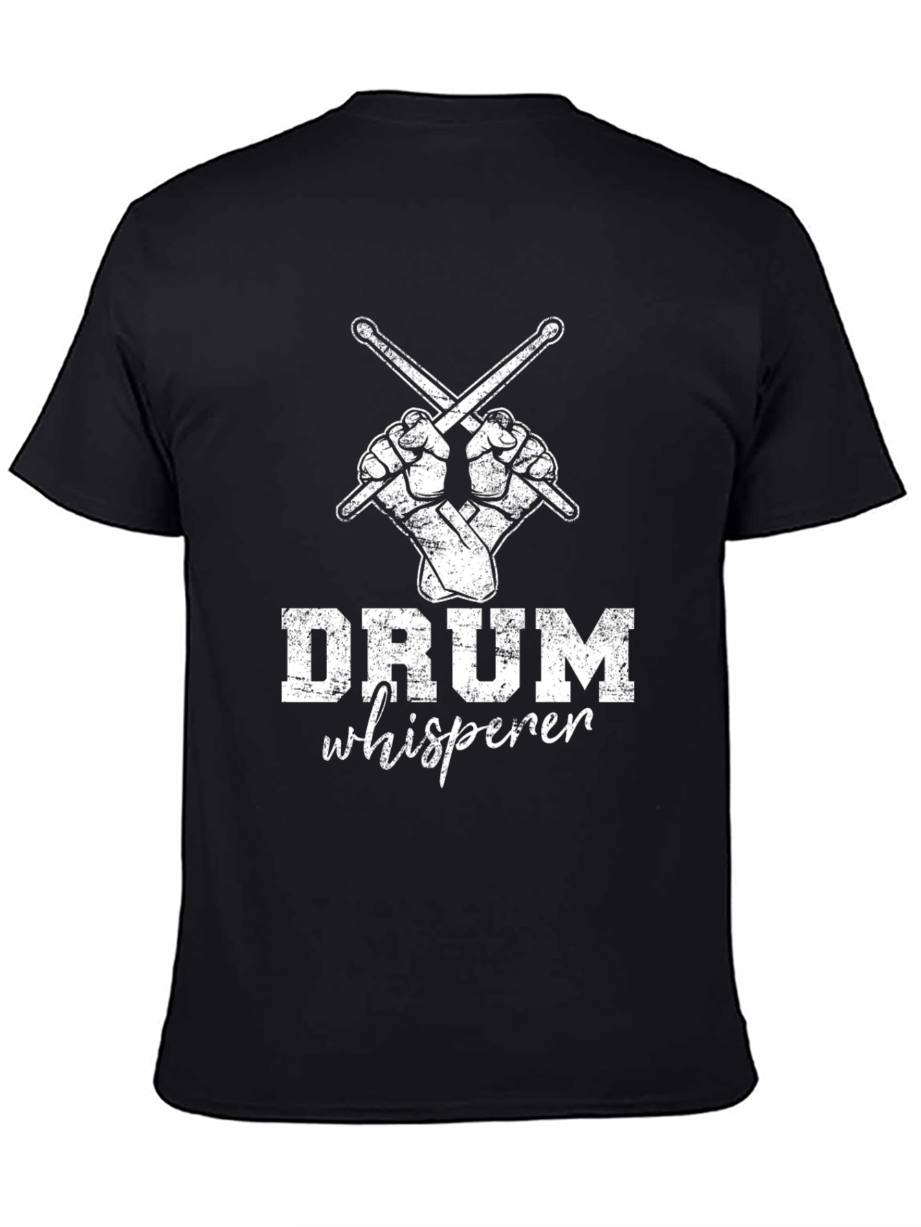 Drum Whisperer Graphic Tee - Black Cotton Shirt