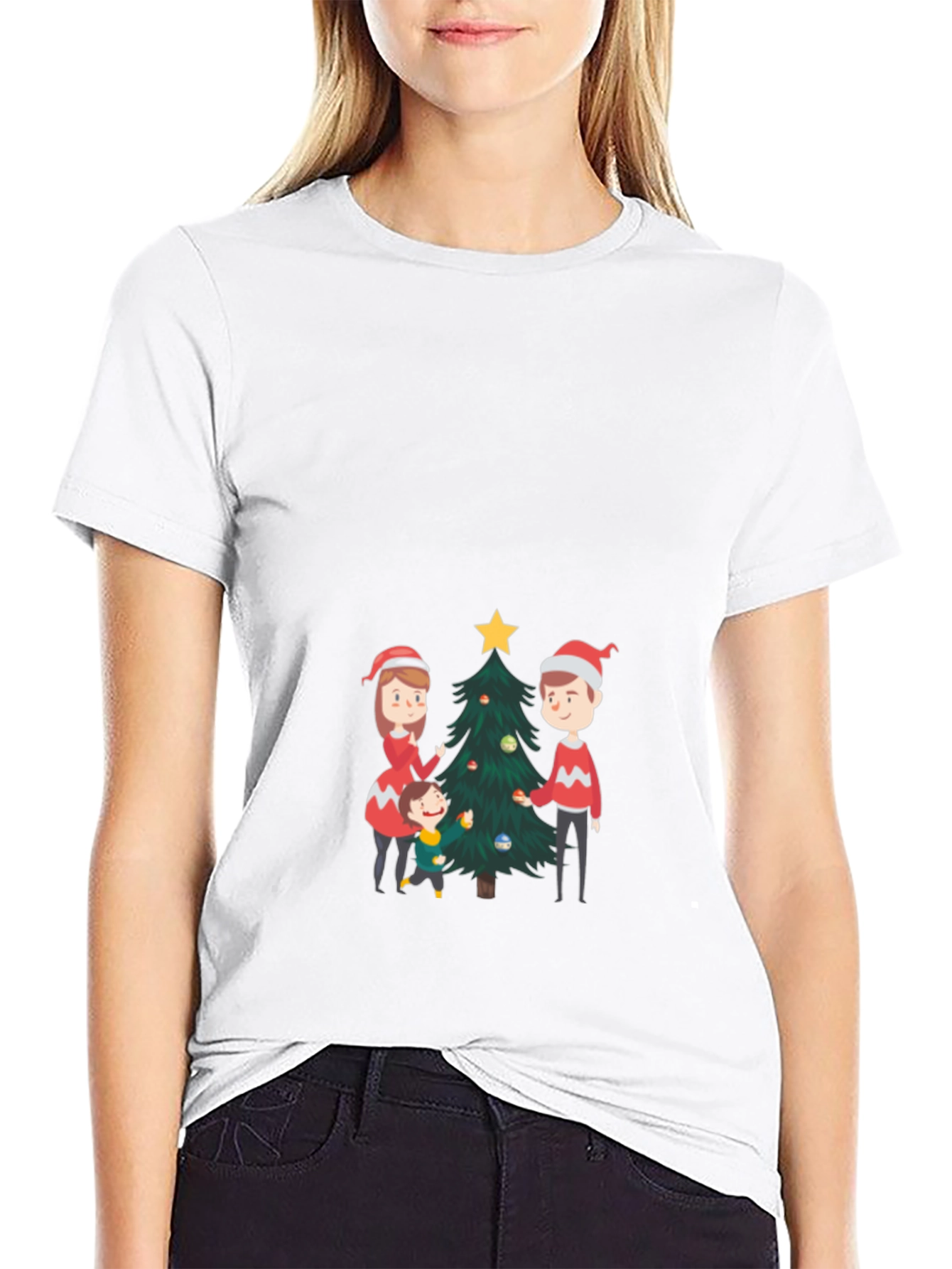 Festive Family Christmas Tree T-Shirt