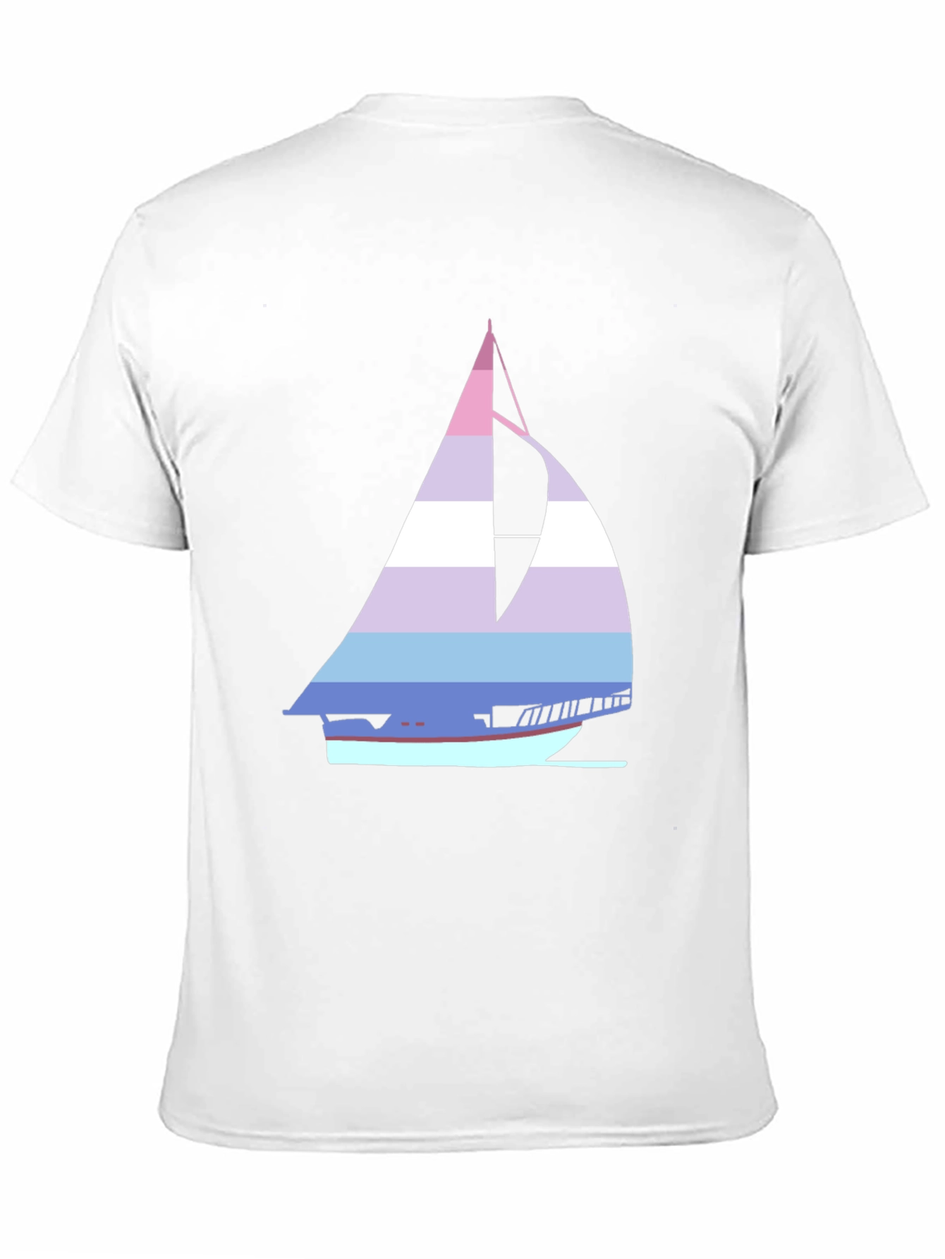 Striped Sailboat T-Shirt - Nautical Style Tee