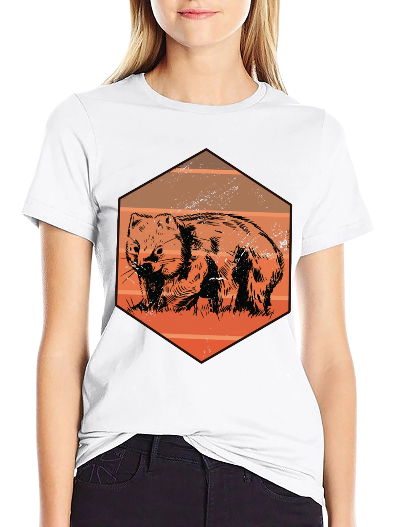 Wombat Graphic Tee - Unique Animal Design
