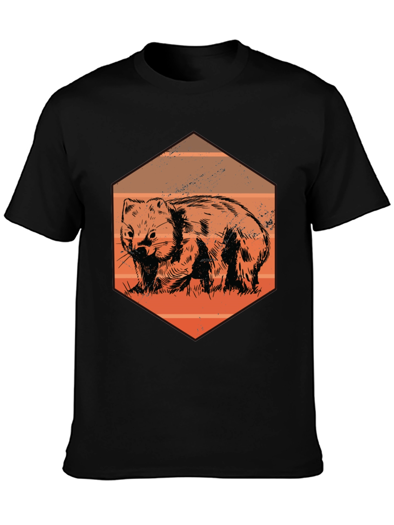 Wombat Graphic Tee - Unique Animal Design