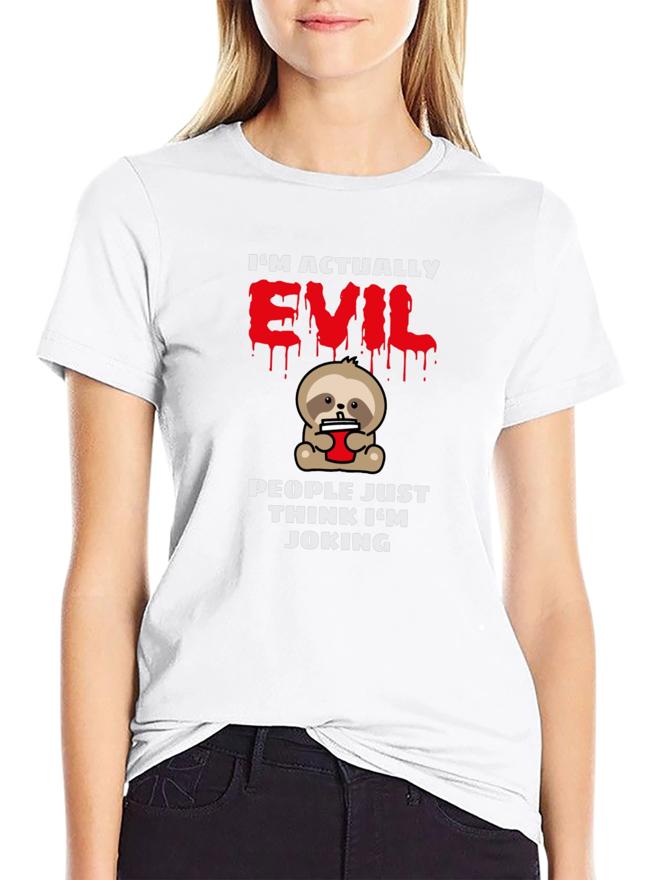 Im Actually Evil Sloth T-Shirt