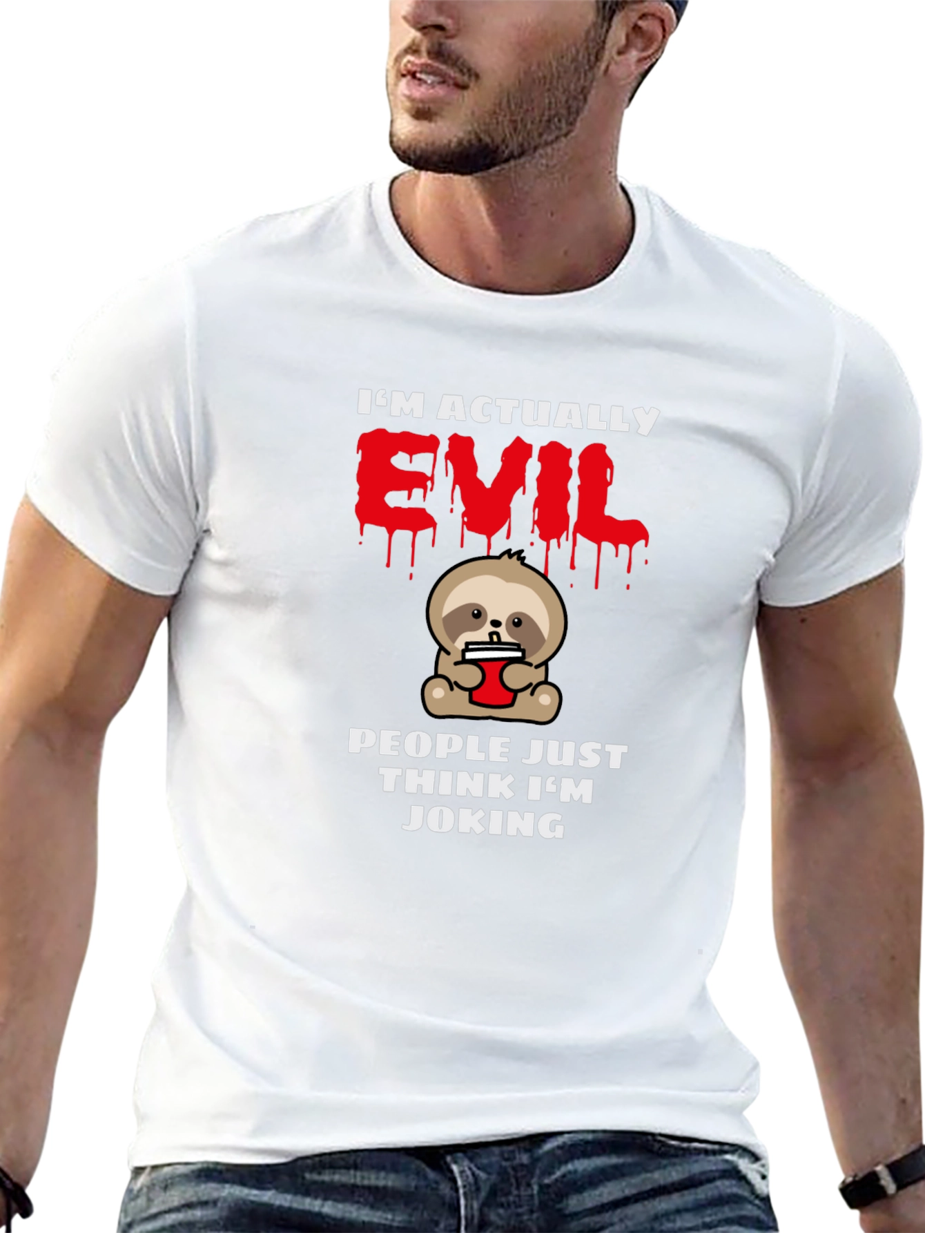 Im Actually Evil Sloth T-Shirt