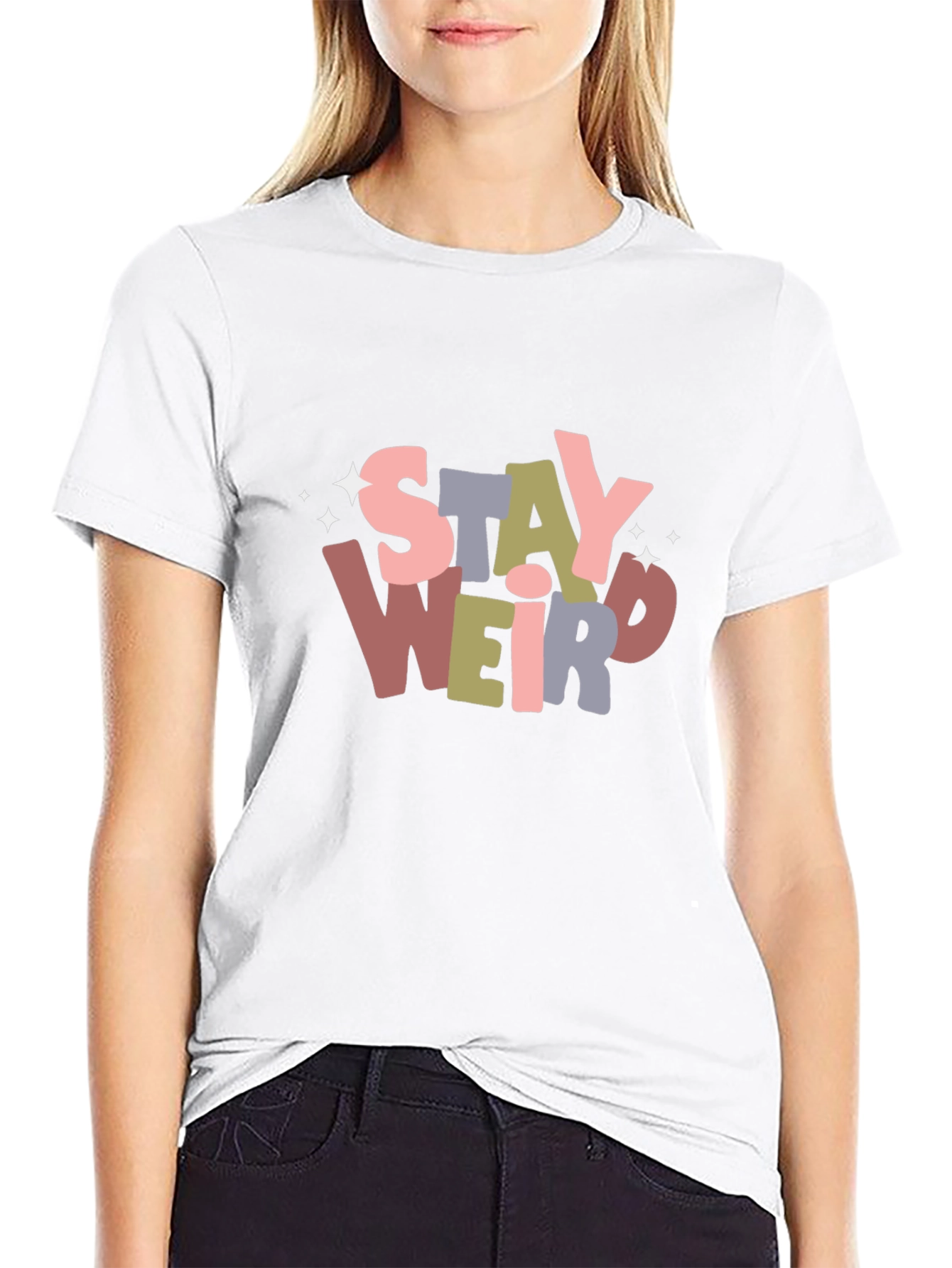 Stay Weird Graphic Tee - Unisex Softstyle T-Shirt