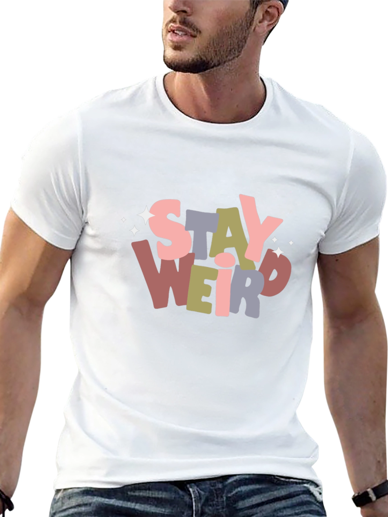 Stay Weird Graphic Tee - Unisex Softstyle T-Shirt