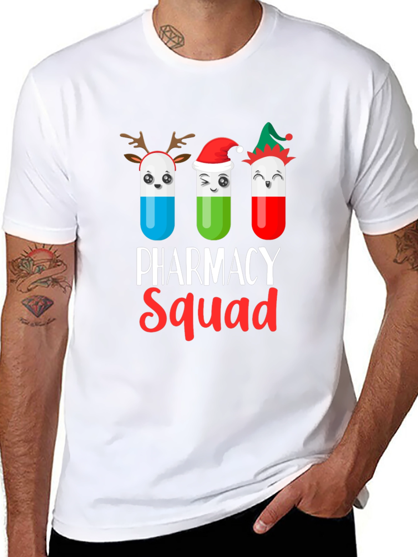 Pharmacy Squad Holiday T-Shirt - Novelty Design