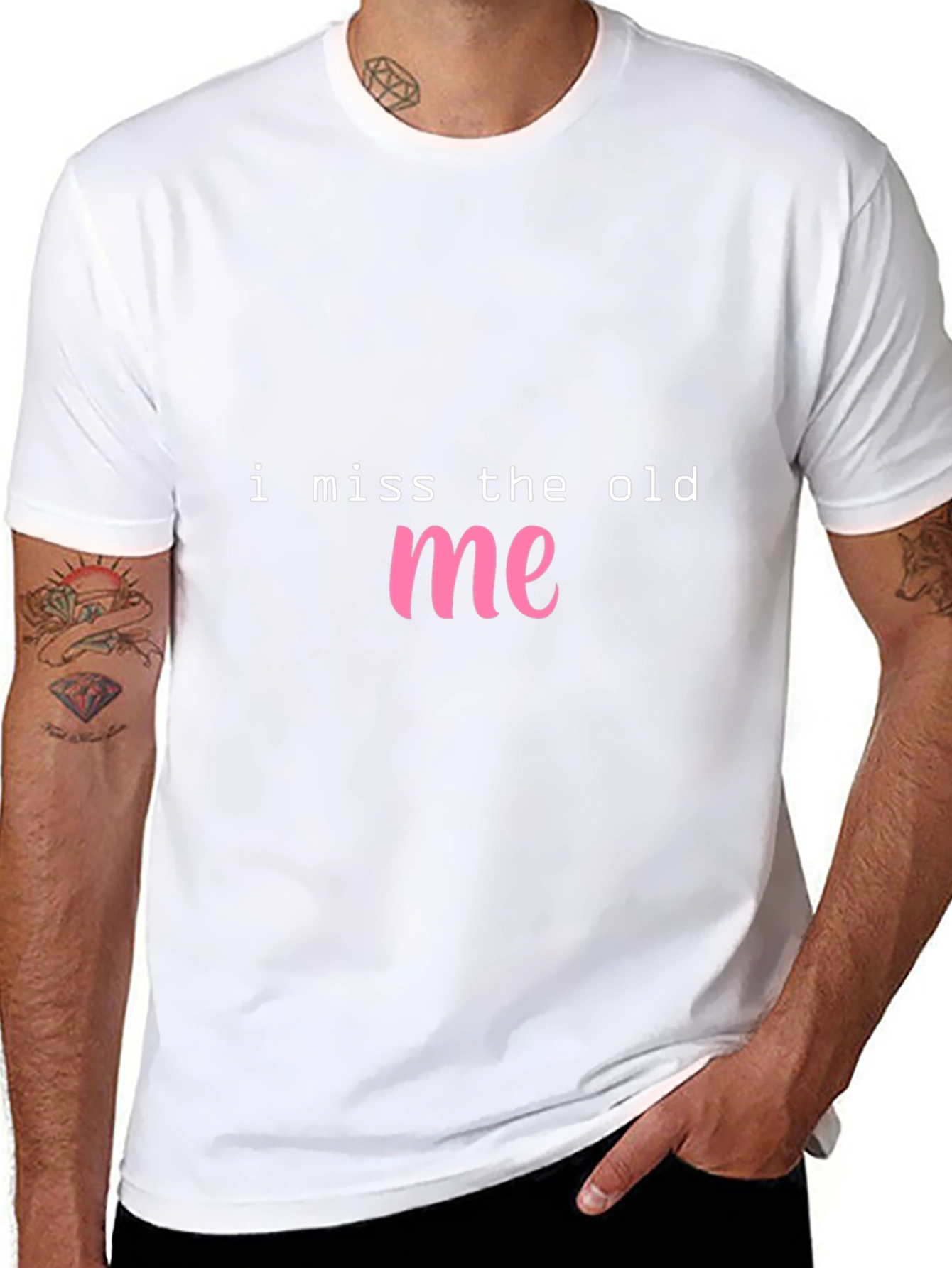 I Miss The Old Me Graphic T-Shirt - Black