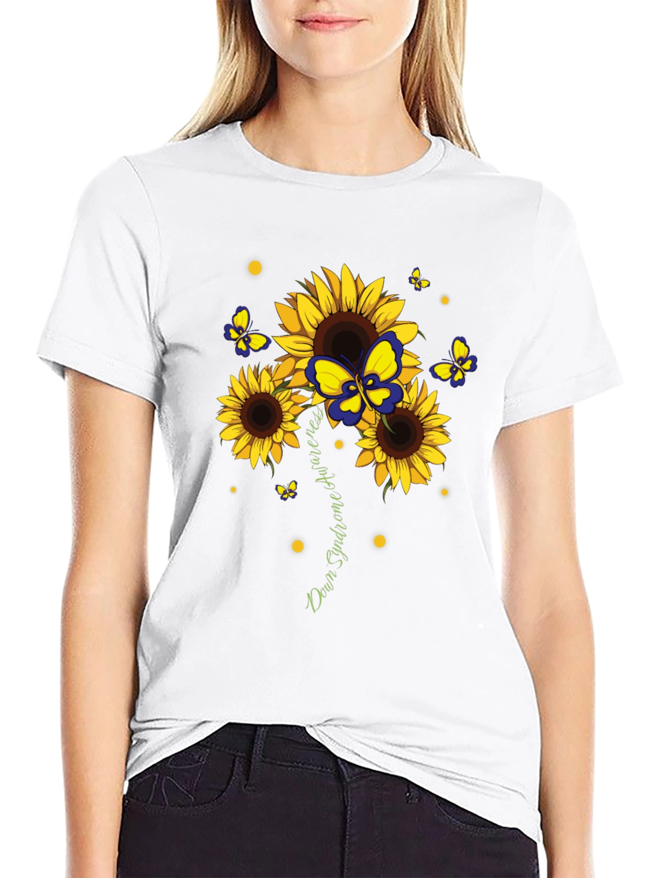 Down Syndrome Awareness Sunflower T-Shirt